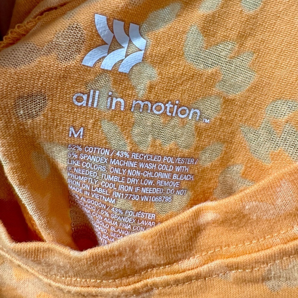 All in Motion Bright Orange Tank Top M - Picture 4 of 4